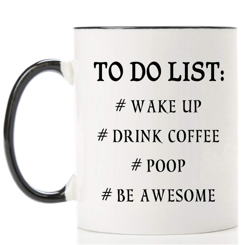 Mecai Funny to do list mug-11 OZ coffee tea cup, Funny Birthday Christmas Gift Ideas for Men Coworkers,Dad and Mom, Husband or Wife, Boyfriend and Girlfriend - Image 3